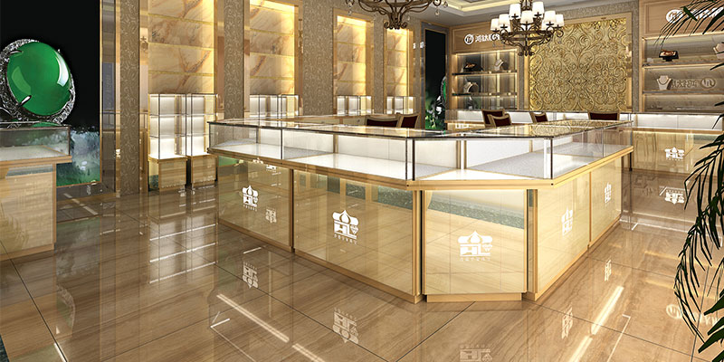 珠寶展柜燈光是利于提升產品銷售